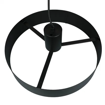 Produktbild von Hängeleuchte Schwarz E27 Metall Retro Pendelleuchte Küche