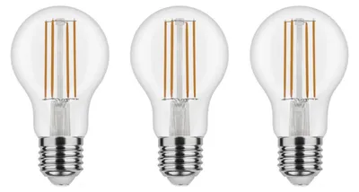 Productafbeelding van Asalite LED Peerlamp A60 E27 Helder - 7W 806lm 2700K - Warmwit - Vervangt 60W - 3 stuks