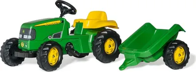 Produktbild von Treppe Traktor RollyKid John Deere Junior grün / gelb