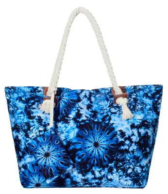 Produktbild von Große Strandtasche Shopper mit Reißverschluss - Hippie Psychedelic 70`s