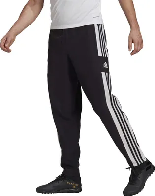 Image de pantalon d'entraînement adidas pour hommes avec design 3 bandes, Taille:L, Couleur:Noir