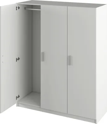 Produktbild von Kondela Dreitüriger Kleiderschrank Grün - Weiß