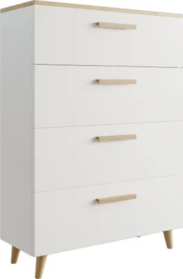 Immagine prodotto di Cassettiera Per La Vita Fiord, mobile, cassettiera, moderno, pensile, parete attrezzata, soggiorno, camera, mobile soggiorno, Artisan - 
Bianco