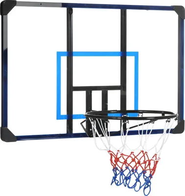 Obrázek produktu pro Basketbalový Koš Basketbalová Deska S Košíkem A Sítí, Nástěnná Pro Venkovní Použití, Ocel, 113 X 61 X 73 Cm