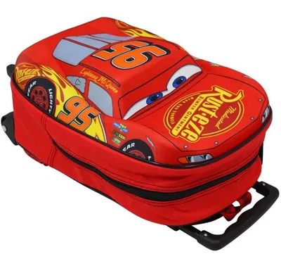 Produktbild von Disney Cars Trolley Rucksack Kindertrolley Auto McQueen Tasche Handgepäck Trolly Kinderrucksack 10 L