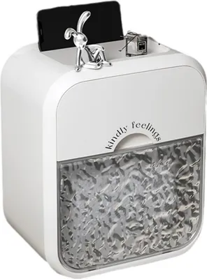 Produktbild von INF Wandmontierte Taschentuchbox mit Gletschermuster - & Wasserdicht Weiß