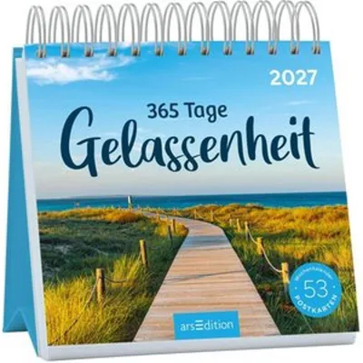 Produktbild von Postkartenkalender 365 Tage Gelassenheit 2027