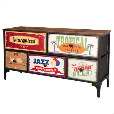 Produktbild von Max Home Vintage-retro Kommode Mehrfarbig  Mehrfarbig One Size