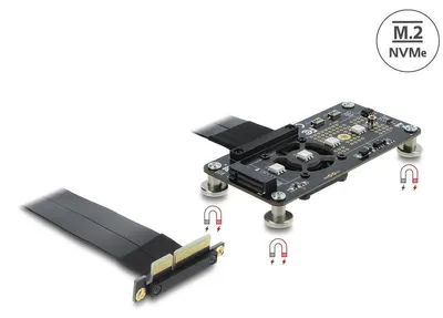 Image de Delock PCI Express 3.0x4 > M.2 Key M Adapter 10cm