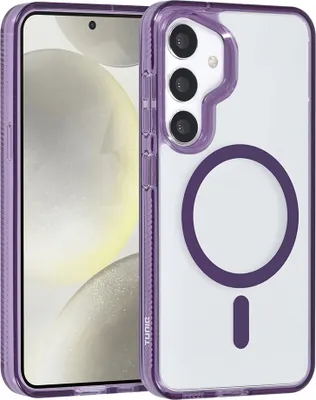 Immagine prodotto di Custodia posteriore TUNIQ per Galaxy S24 - Silicone Magsafe - Viola
