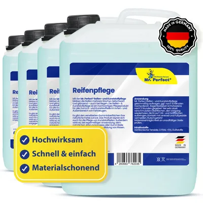 Produktbild von Mr. Perfect® 4x5L Reifenpflege - Gummi & Kunststoffpflege Auto Gummipflege Außen
