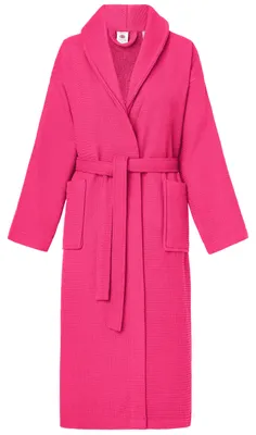 Produktbild von Ladeheid Damen Frottee Bademantel aus 100% Baumwolle Waffelpiqué LA40-227 (Amaranth (D02), S)
