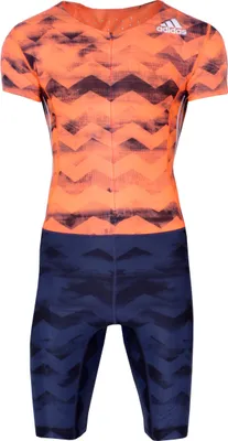 Produktbild von adidas Adizero S/S  Suit Sprintanzug Laufanzug Gr.L orange (CD3158)