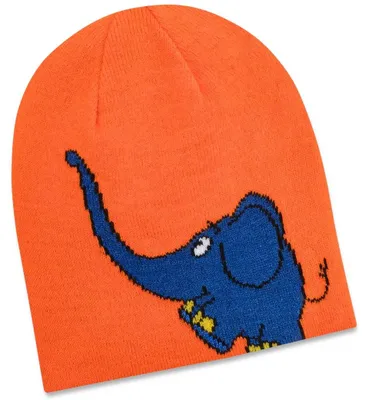 Produktbild von Koaa Kinderwendestrickmütze Der Elefant “Silhouette”, orange, Gr. Einheitsgröße