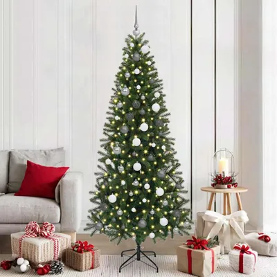 Immagine prodotto di Maison Exclusive - Albero di Natale artificiale, verde, 210 cm, realizzato in PE e PVC