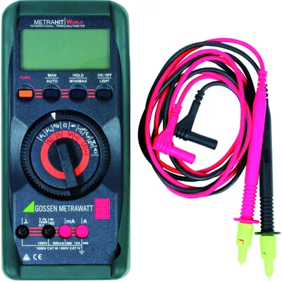 Produktbild von GOSSEN METRAWATT Hand-Multimeter digital METRAHIT World DAkkS kalibriert CAT III 1000 V, CAT IV 600 (M206A)