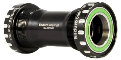 Image de Boîtier De Pédalier Bsa 68mm Inox Noir - Rotation Fluide Compatible 24mm - Enduro Bearings