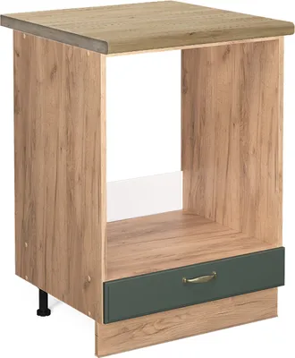 Produktbild von Herdumbauschrank Vicco Fame-Line Grün-Gold Landhaus 60 cm , AP Eiche, Model 47003