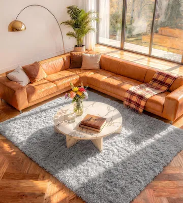 Productafbeelding van Hoogpolig Antislip Tapijt voor Woonkamer en Slaapkamer 200x300 cm