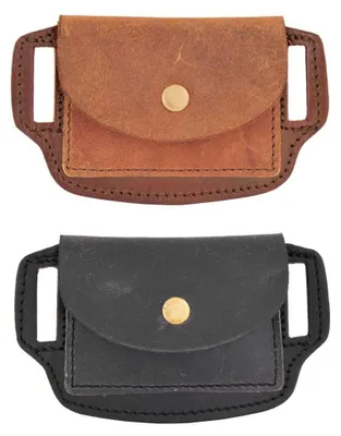 Produktbild von Leder Gürteltasche Portemonnaie, Used-Look, Schwarz