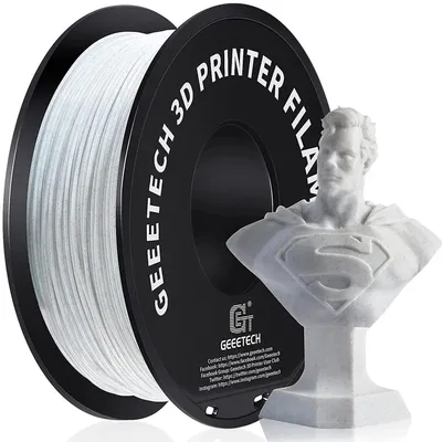 Produktbild von PLA Filament - 3D-Drucker Filament 1,75 mm - 1 kg Spule - Maßhaltigkeit ±0,03 mm - Für FDM/FFF - Marmor-Effekt - Braun