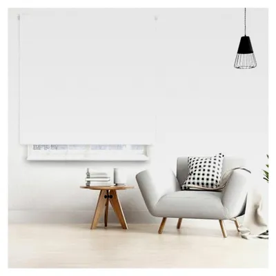 Produktbild von Transparentes Rollo nach Maß | Weiß | 60 x 250 cm (Breite x Höhe) Stoffgröße 57 x 245 cm | lichtdurchlässige Rollos für Fenster