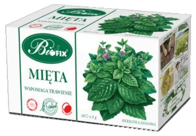 Obrázok produktu pre Herbata Ziołowa Mięta Bifix 20 torebek