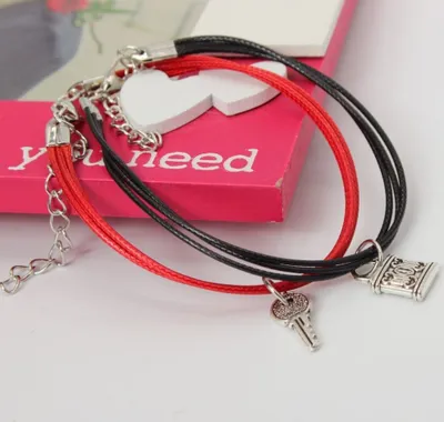 Produktbild von 2 x Freundschaft Armband Liebe forever friends Schlüssel und Schloss