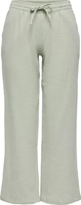 Produktbild von Palazzo Stoffhose mit weitem Bein und Kordelzug | M / 32L