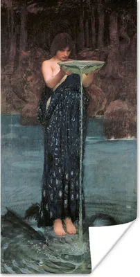 Produktbild von MuchoWow® Poster Circe Invidiosa - Gemälde von John William Waterhouse 80x160 cm - Kinderzimmer