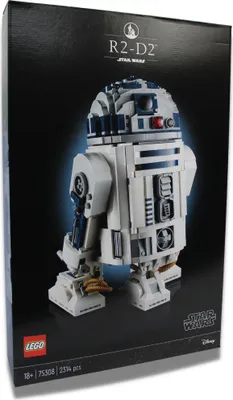 Immagine prodotto di Set di droidi LEGO Star Wars R2-D2 per adulti, modello da collezione da 2.413 pezzi con spada laser di Luke Skywalker, oggetto da collezione, regalo per uomo, donna, lui o lei 75308