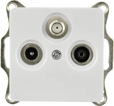 Produktbild von Unitec SAT- Antennensteckdose Genua ultraweiß