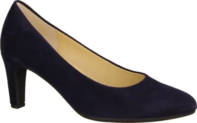 Produktbild von Gabor 91410-16 Damen, Pumps, Leder, Blau, NEU - Damenschuhe Modische Pumps / Ballerina, Blau, leder (samtchevreau), absatzhöhe: 60 mm