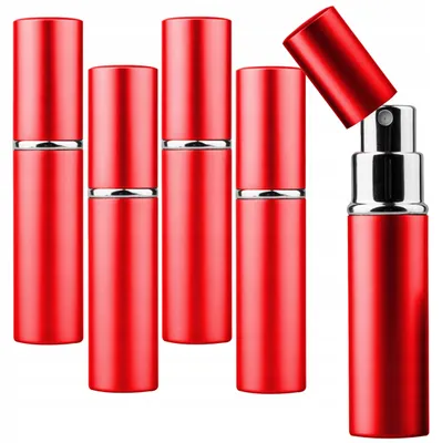 Produktbild von Mawe Reisezerstäuber Parfüm 5ml Rot 5er Set