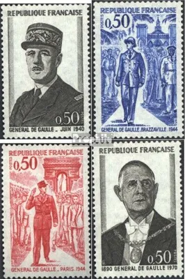 Produktbild von Briefmarken Frankreich 1971 Mi 1772-1775 (kompl.Ausg.) postfrisch Charles de Gaulle