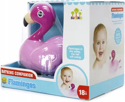 Zdjęcie produktu dla Pływający Flaming Dla Dzieci Zabawka Do Kąpieli Do Wanny