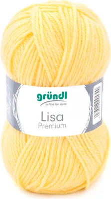 Produktbild von Wolle Lisa, 50g, 133m Pastell-Gelb