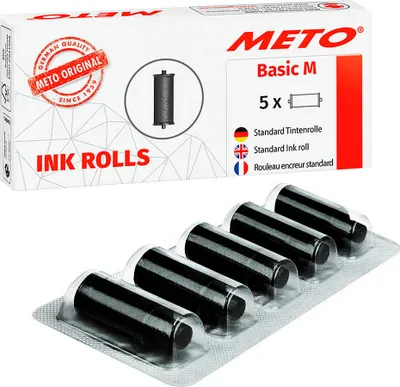 Obrázek produktu pro METO inkoustová role pro cenový štítkovač Basic M černá 2-řádková 5 kusů