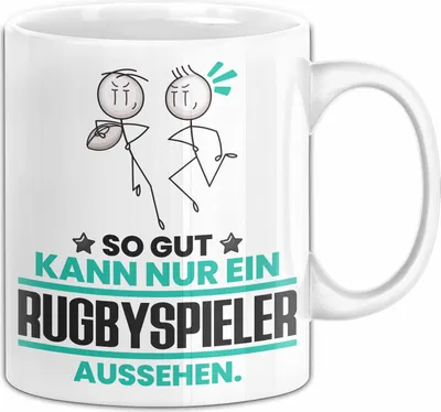Produktbild von Rugbyspieler Geschenk Tasse So Gut Kann Nur Ein Rugbyspieler Aussehen Geschenkidee Kaffee-Becher (Weiß)