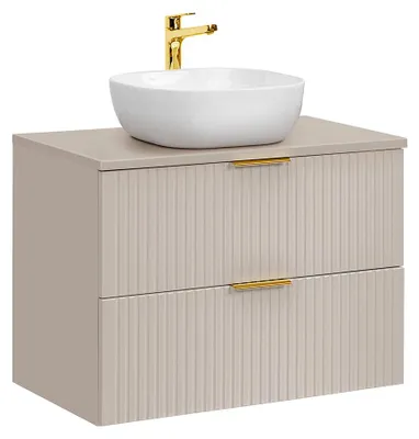 Produktbild von Waschtisch 80.6cm Adriel mit 2 Schubladen, Kaschmir