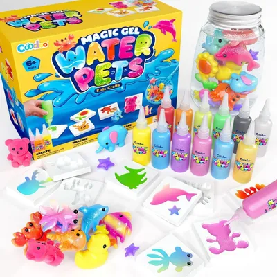 Obrázek produktu pro Sada na výrobu vodních kuliček, vhodné pro děti od 3 let, sada pro tvorbu squishy kuliček, Montessori hračka, dárek pro dívky a chlapce, vícebarevná sada, 12 kusů