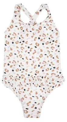 Produktbild von Swim Essentials UV Badeanzug, für Mädchen weiß/khaki Leoparden Muster 134/140