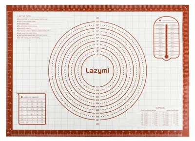 Productafbeelding van Anti-aanbak bakmat - Antislip deegwerkblad van siliconen - Geschikt voor bakken en uitrollen - 71x51 cm