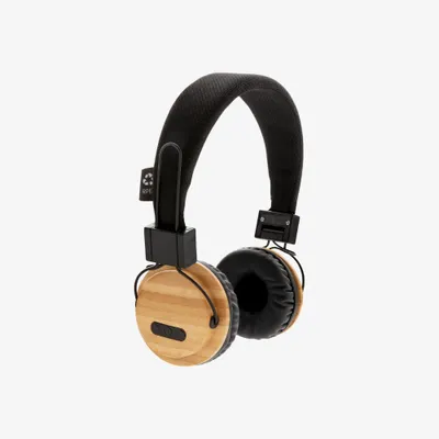 Produktbild von kopfhörer Bambus-Bluetooth 18 cm rPET natürlich