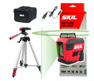 Obrázok produktu pre Krížový laser Skil 1961 DA + statív 30m zelený 360°