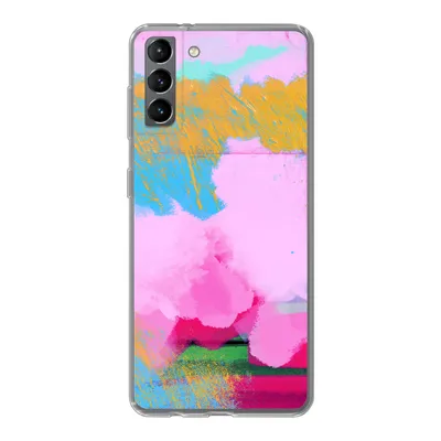 Produktbild von MuchoWow® Handyhülle Schutzhülle Hülle für Samsung Galaxy S21 Plus Farbe - Regenbogen - Abstrakt Silikon Softcase Handy Hülle - Handy-Tasche