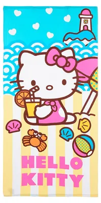Produktbild von Hello Kitty Badetuch 70x140 cm, Kinder Strandtuch Handtuch Mädchen