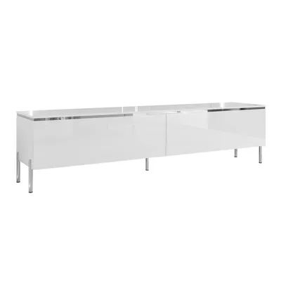 Produktbild von RTV-Schrank AURORA SILVER 180 cm auf gerade chrom Beinen