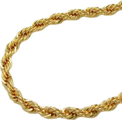 Produktbild von 3,3mm Armband Armkette Kordelkette aus 9Kt 375 Gold Gelbgold 21cm