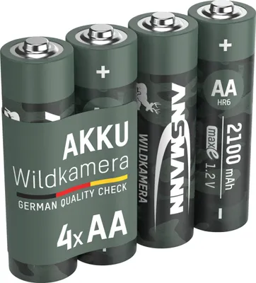 Immagine prodotto di ANSMANN batteria per macchina fotografica per animali selvatici AA 2100 mAh Ni-MH, 4 pezzi